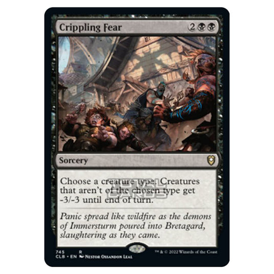 Magic The Gathering - Commander Legends - Battle for Baldur's Gate - Crippling Fear - 745/361