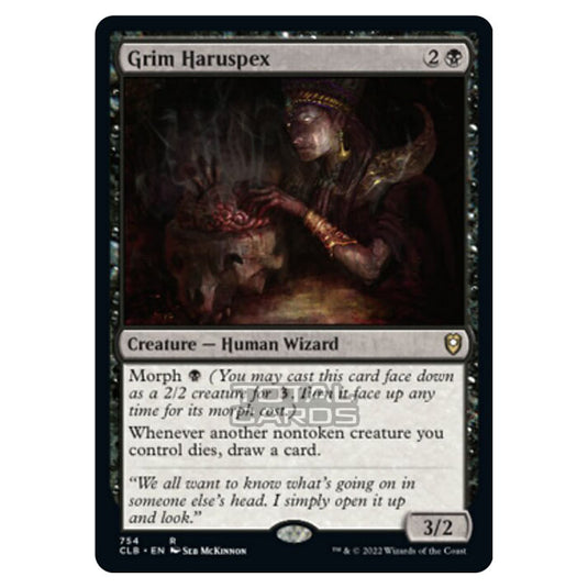 Magic The Gathering - Commander Legends - Battle for Baldur's Gate - Grim Haruspex - 754/361