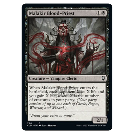 Magic The Gathering - Commander Legends - Battle for Baldur's Gate - Malakir Blood-Priest - 760/361