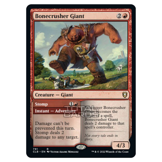 Magic The Gathering - Commander Legends - Battle for Baldur's Gate - Bonecrusher Giant / Stomp - 781/361