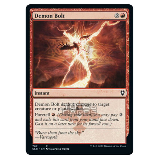 Magic The Gathering - Commander Legends - Battle for Baldur's Gate - Demon Bolt - 787/361