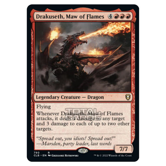 Magic The Gathering - Commander Legends - Battle for Baldur's Gate - Drakuseth, Maw of Flames - 790/361