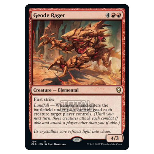 Magic The Gathering - Commander Legends - Battle for Baldur's Gate - Geode Rager - 794/361