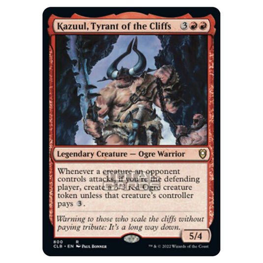 Magic The Gathering - Commander Legends - Battle for Baldur's Gate - Kazuul, Tyrant of the Cliffs - 800/361