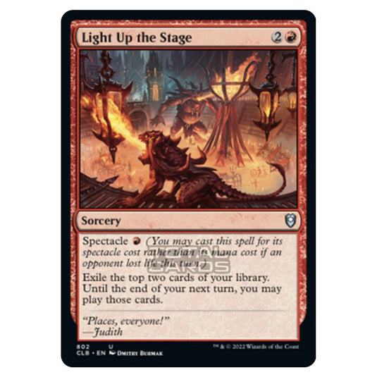 Magic The Gathering - Commander Legends - Battle for Baldur's Gate - Light Up the Stage - 802/361