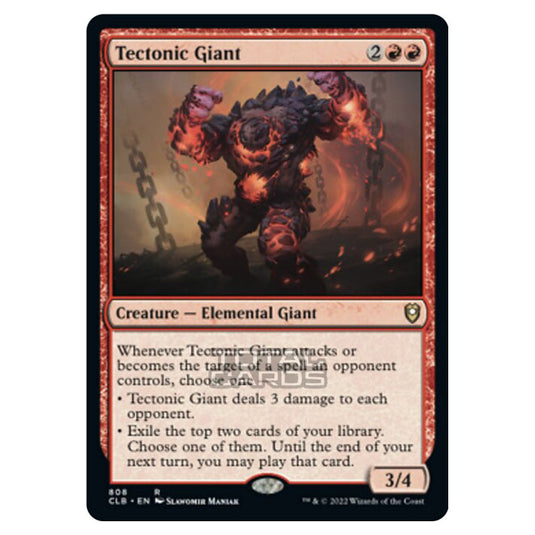 Magic The Gathering - Commander Legends - Battle for Baldur's Gate - Tectonic Giant - 808/361