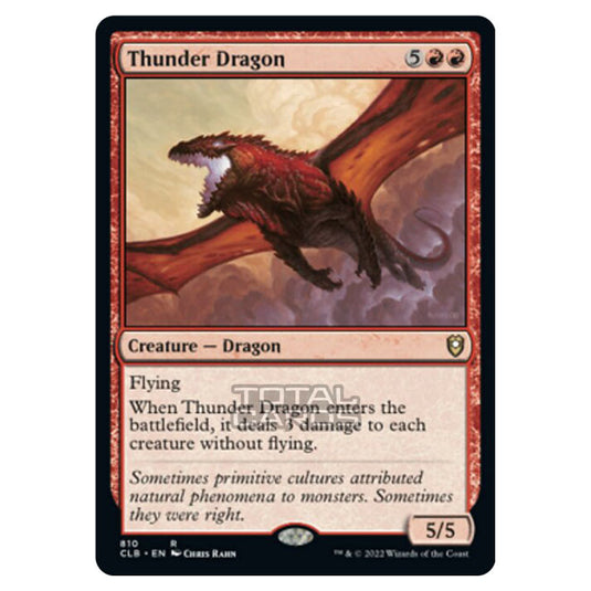 Magic The Gathering - Commander Legends - Battle for Baldur's Gate - Thunder Dragon - 810/361