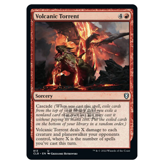 Magic The Gathering - Commander Legends - Battle for Baldur's Gate - Volcanic Torrent - 813/361