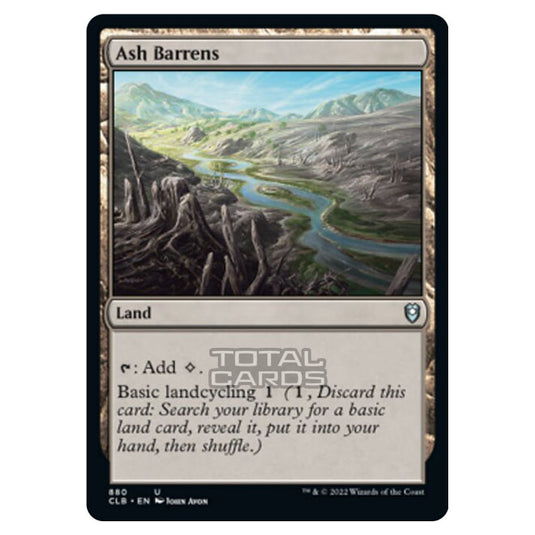 Magic The Gathering - Commander Legends - Battle for Baldur's Gate - Ash Barrens - 880/361