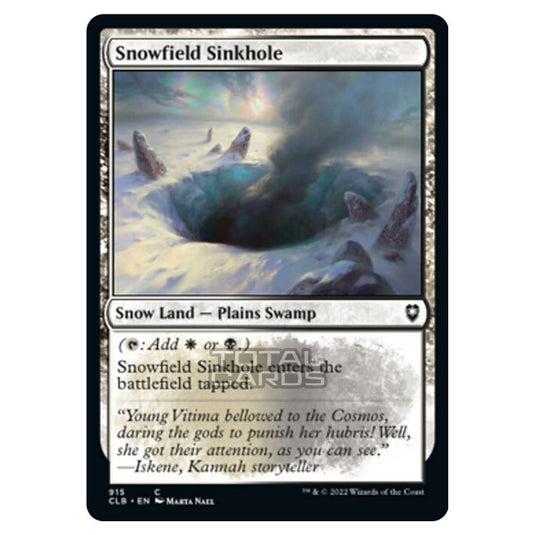 Magic The Gathering - Commander Legends - Battle for Baldur's Gate - Snowfield Sinkhole - 915/361