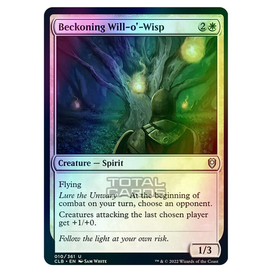 Magic The Gathering - Commander Legends - Battle for Baldur's Gate - Beckoning Will-o'-Wisp - 010/361 (Foil)