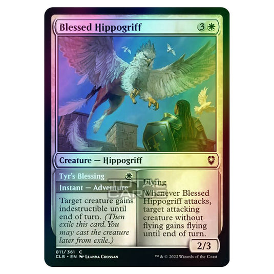 Magic The Gathering - Commander Legends - Battle for Baldur's Gate - Blessed Hippogriff / Tyr's Blessing - 011/361 (Foil)