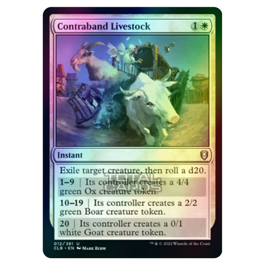 Magic The Gathering - Commander Legends - Battle for Baldur's Gate - Contraband Livestock - 012/361 (Foil)