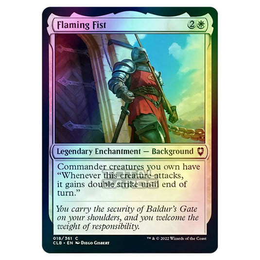 Magic The Gathering - Commander Legends - Battle for Baldur's Gate - Flaming Fist - 018/361 (Foil)