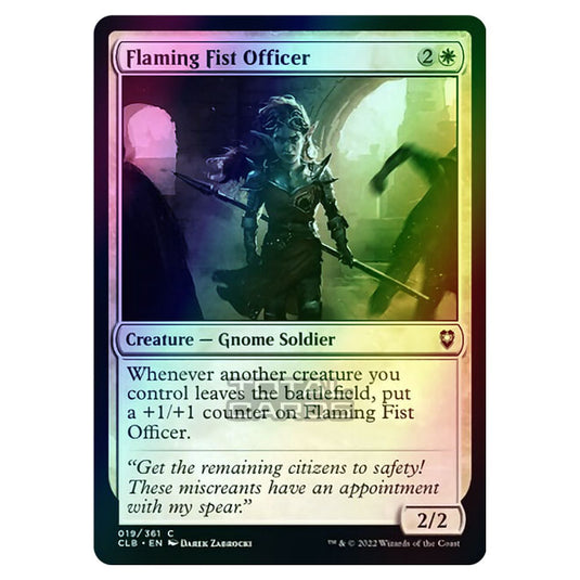 Magic The Gathering - Commander Legends - Battle for Baldur's Gate - Flaming Fist Officer - 019/361 (Foil)