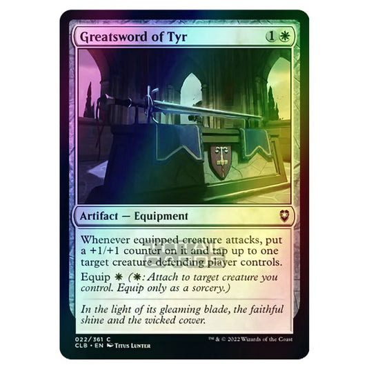 Magic The Gathering - Commander Legends - Battle for Baldur's Gate - Greatsword of Tyr - 022/361 (Foil)