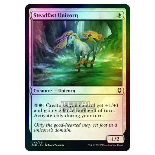 Magic The Gathering - Commander Legends - Battle for Baldur's Gate - Steadfast Unicorn - 044/361 (Foil)