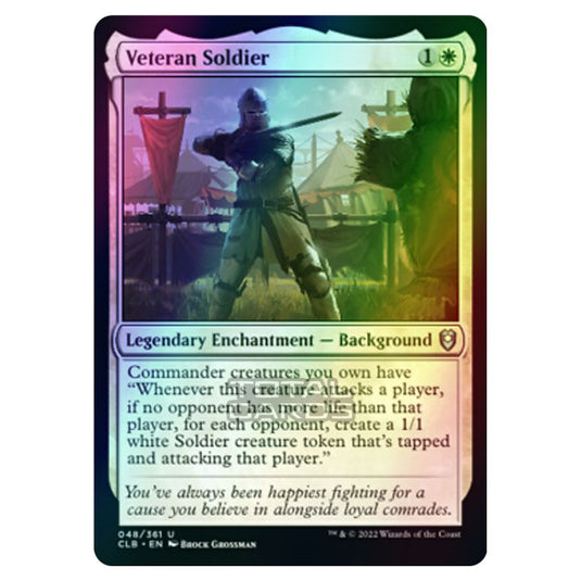 Magic The Gathering - Commander Legends - Battle for Baldur's Gate - Veteran Soldier - 048/361 (Foil)