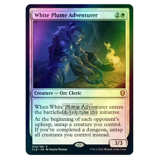 Magic The Gathering - Commander Legends - Battle for Baldur's Gate - White Plume Adventurer - 049/361 (Foil)