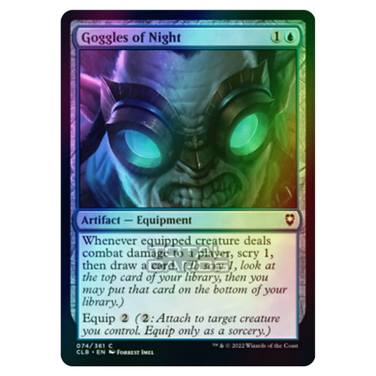 Magic The Gathering - Commander Legends - Battle for Baldur's Gate - Goggles of Night - 074/361 (Foil)