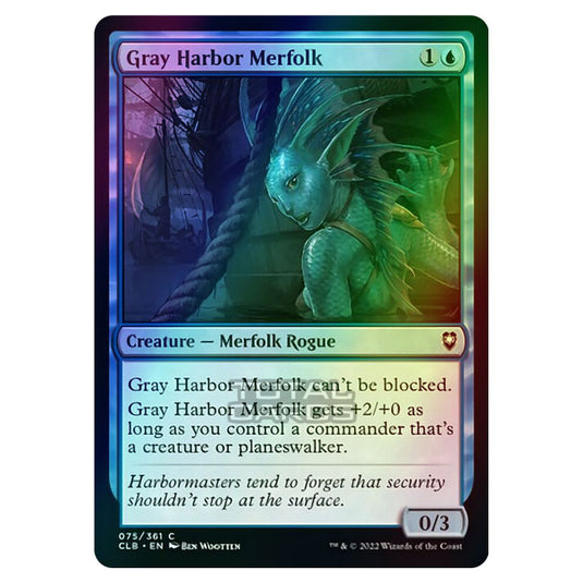 Magic The Gathering - Commander Legends - Battle for Baldur's Gate - Gray Harbor Merfolk - 075/361 (Foil)