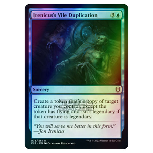 Magic The Gathering - Commander Legends - Battle for Baldur's Gate - Irenicus's Vile Duplication - 078/361 (Foil)