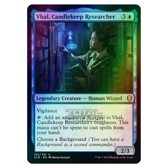 Magic The Gathering - Commander Legends - Battle for Baldur's Gate - Vhal, Candlekeep Researcher - 102/361 (Foil)