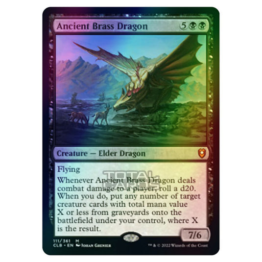 Magic The Gathering - Commander Legends - Battle for Baldur's Gate - Ancient Brass Dragon - 111/361 (Foil)