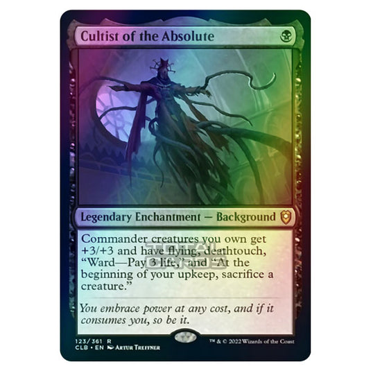 Magic The Gathering - Commander Legends - Battle for Baldur's Gate - Cultist of the Absolute - 123/361 (Foil)