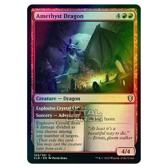 Magic The Gathering - Commander Legends - Battle for Baldur's Gate - Amethyst Dragon / Explosive Crystal - 160/361 (Foil)