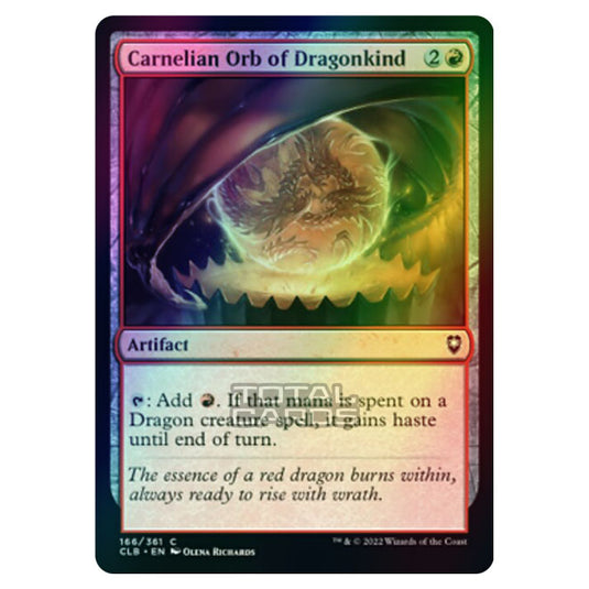 Magic The Gathering - Commander Legends - Battle for Baldur's Gate - Carnelian Orb of Dragonkind - 166/361 (Foil)