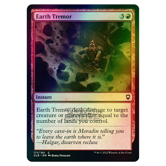 Magic The Gathering - Commander Legends - Battle for Baldur's Gate - Earth Tremor - 171/361 (Foil)