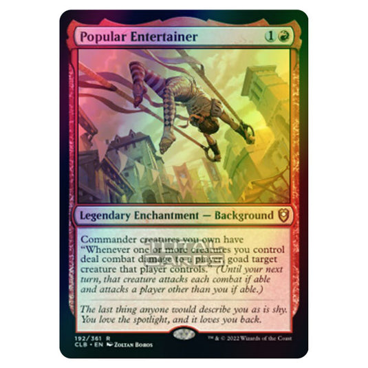 Magic The Gathering - Commander Legends - Battle for Baldur's Gate - Popular Entertainer - 192/361 (Foil)