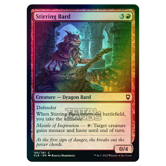 Magic The Gathering - Commander Legends - Battle for Baldur's Gate - Stirring Bard - 195/361 (Foil)