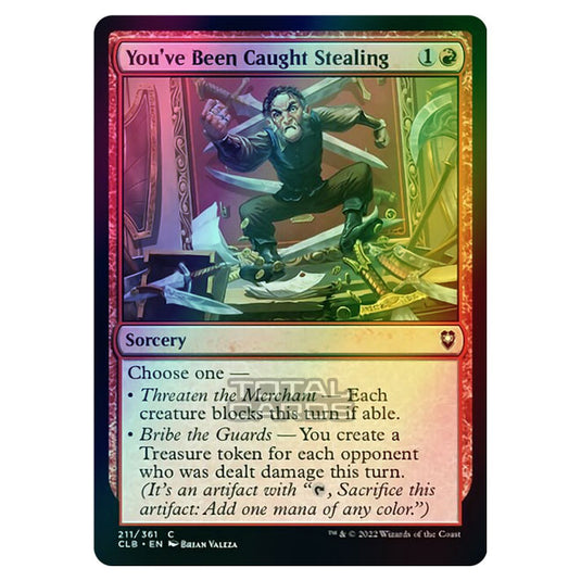 Magic The Gathering - Commander Legends - Battle for Baldur's Gate - You've Been Caught Stealing - 211/361 (Foil)