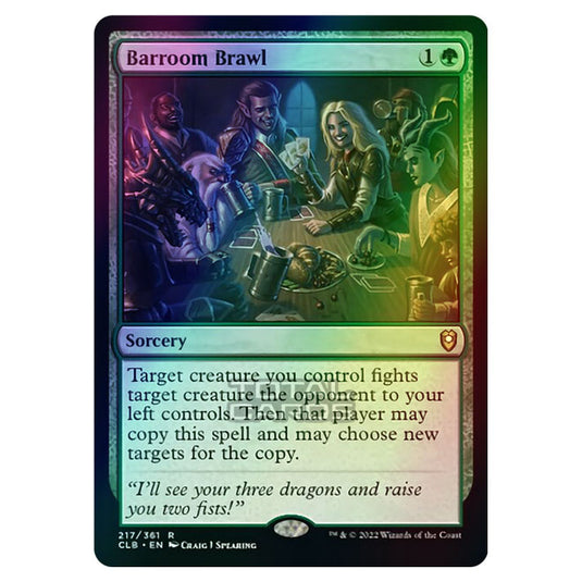 Magic The Gathering - Commander Legends - Battle for Baldur's Gate - Barroom Brawl - 217/361 (Foil)