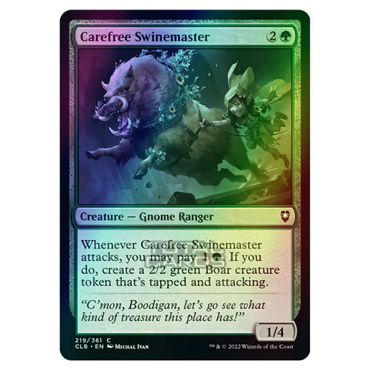 Magic The Gathering - Commander Legends - Battle for Baldur's Gate - Carefree Swinemaster - 219/361 (Foil)