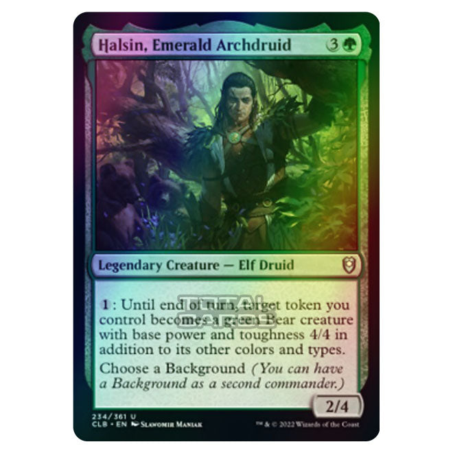 halsin mtg card Magic The Gathering - Commander Legends - Battle for Baldur's Gate