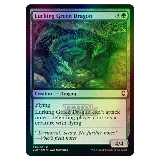 Magic The Gathering - Commander Legends - Battle for Baldur's Gate - Lurking Green Dragon - 239/361 (Foil)