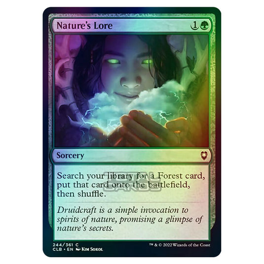 Magic The Gathering - Commander Legends - Battle for Baldur's Gate - Nature's Lore - 244/361 (Foil)