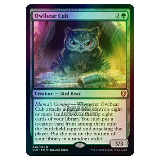 Magic The Gathering - Commander Legends - Battle for Baldur's Gate - Owlbear Cub - 246/361 (Foil)