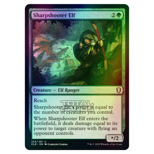 Magic The Gathering - Commander Legends - Battle for Baldur's Gate - Sharpshooter Elf - 253/361 (Foil)