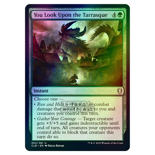 Magic The Gathering - Commander Legends - Battle for Baldur's Gate - You Look Upon the Tarrasque - 262/361 (Foil)