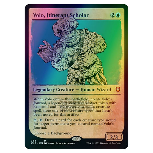 Magic The Gathering - Commander Legends - Battle for Baldur's Gate - Volo, Itinerant Scholar - 388/361 (Foil)