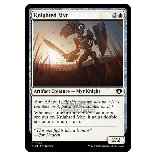 Magic The Gathering - Commander Masters - Knighted Myr - 0036