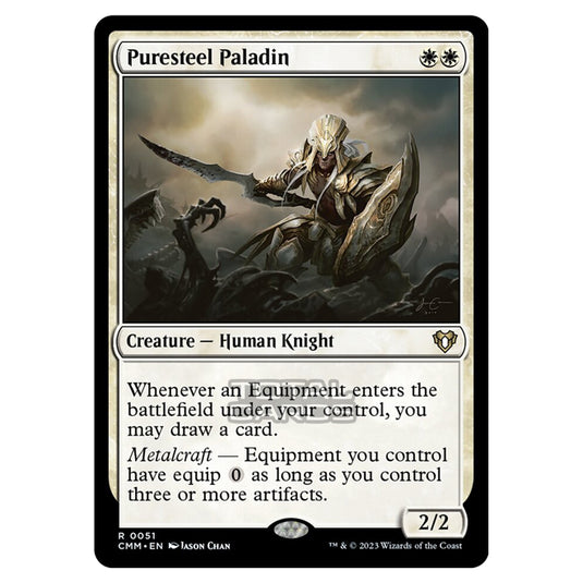 Magic The Gathering - Commander Masters - Puresteel Paladin - 0051