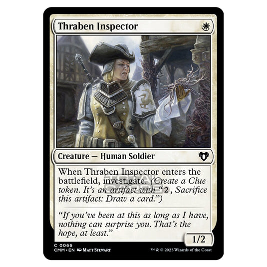 Magic The Gathering - Commander Masters - Thraben Inspector - 0066