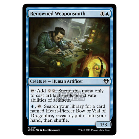 Magic The Gathering - Commander Masters - Renowned Weaponsmith - 0114