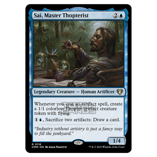 Magic The Gathering - Commander Masters - Sai, Master Thopterist - 0118