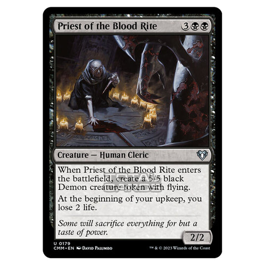 Magic The Gathering - Commander Masters - Priest of the Blood Rite - 0179